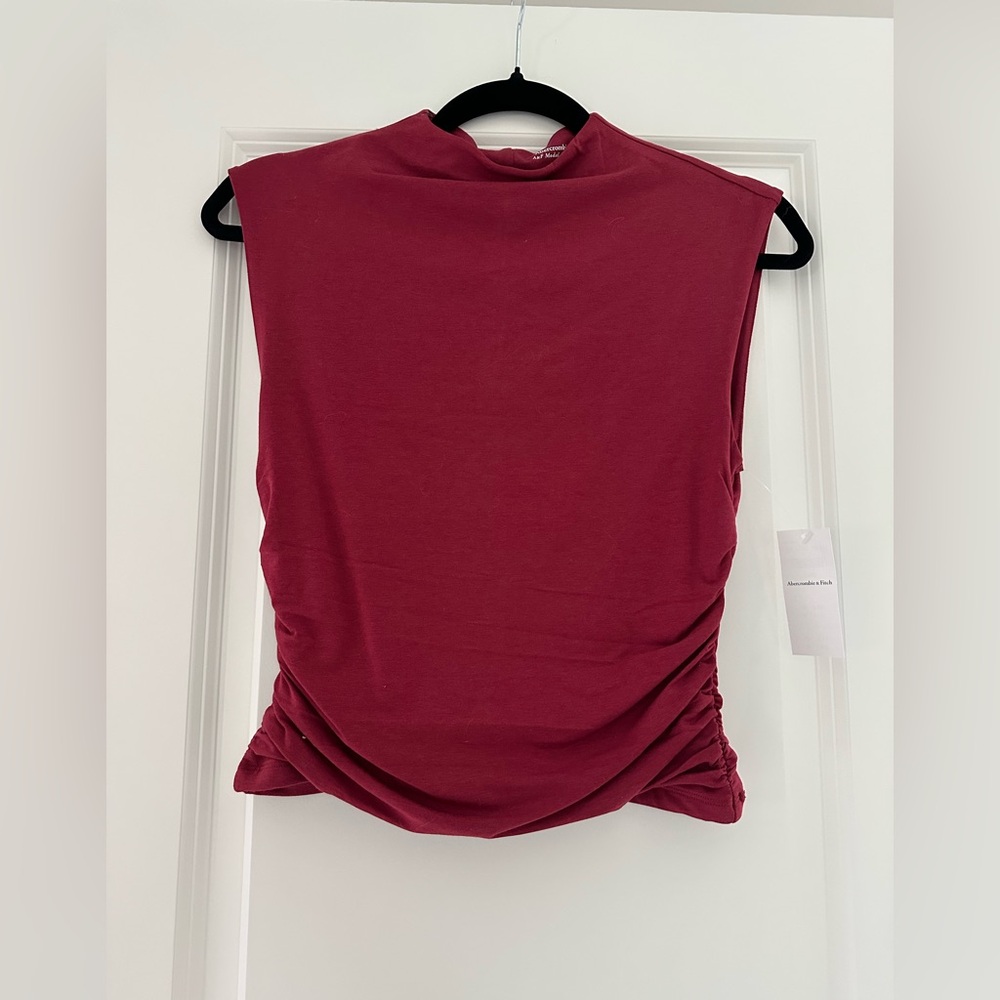 Abercrombie & Fitch Paloma Top in Burgundy